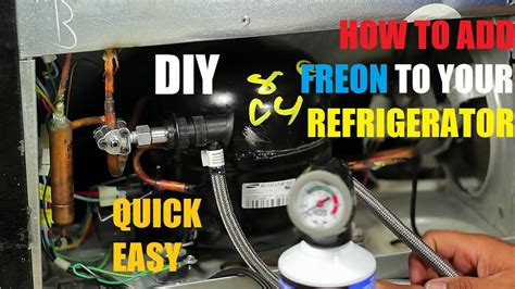 adding freon to fridge|How To Correctly Add Freon to your Refrigerator R134a 